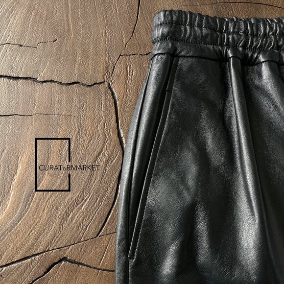 Jil Sander: EU46 $4000 Butter Soft Ovine Lamb Leather Runway Shorts SS24 - Picture 13 of 16